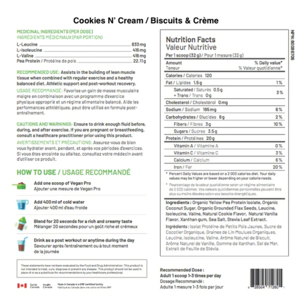 RAW Nutritional | Vegan Pro Protein (2 lbs) - Image 10