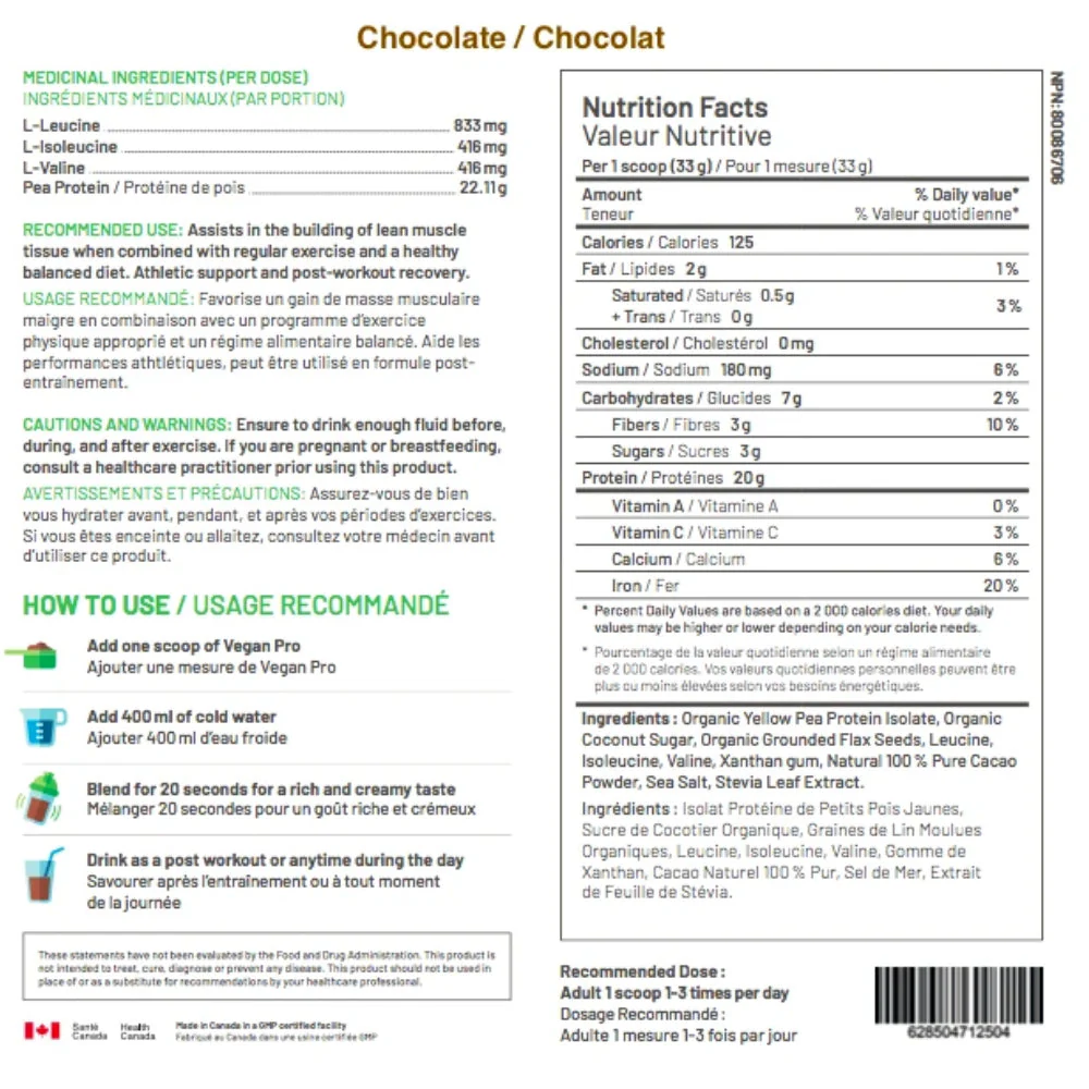RAW Nutritional | Vegan Pro Protein (2 lbs) - Image 4