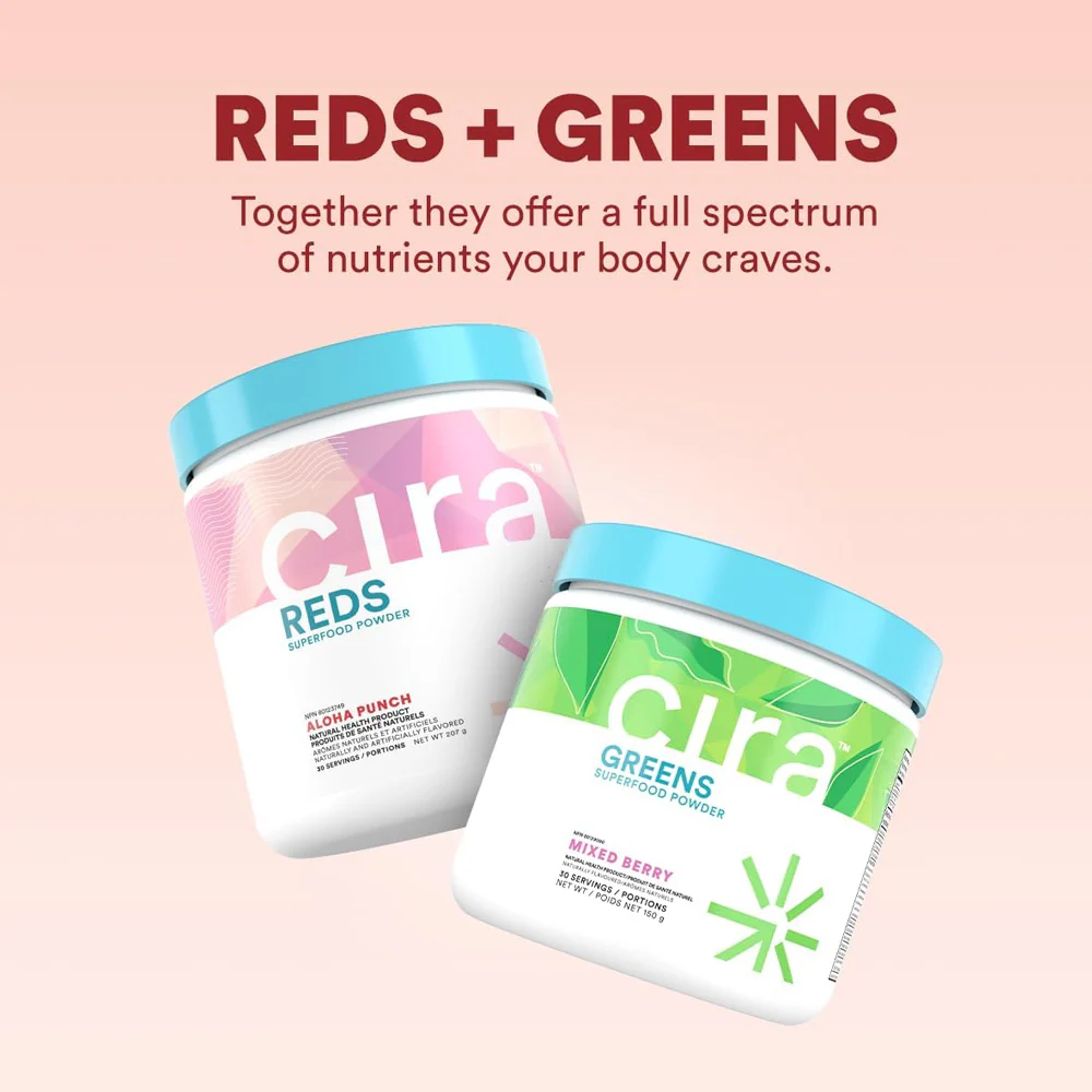 cira nutrition | Greens & Reds Superfood COMBO (30 Servings each) - Image 4