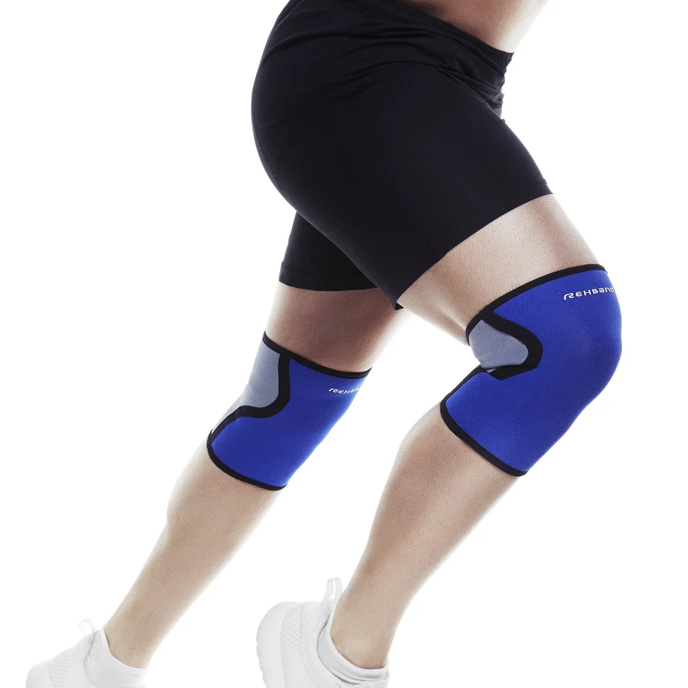 Rehband | 3mm Knee Support 5mm (7953) Unisex Blue | Sold in Singles - Image 2