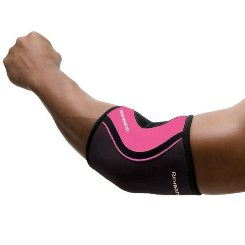 Rehband | Rx Elbow Support 5mm (102333) Pink | Sold in Singles - Image 2