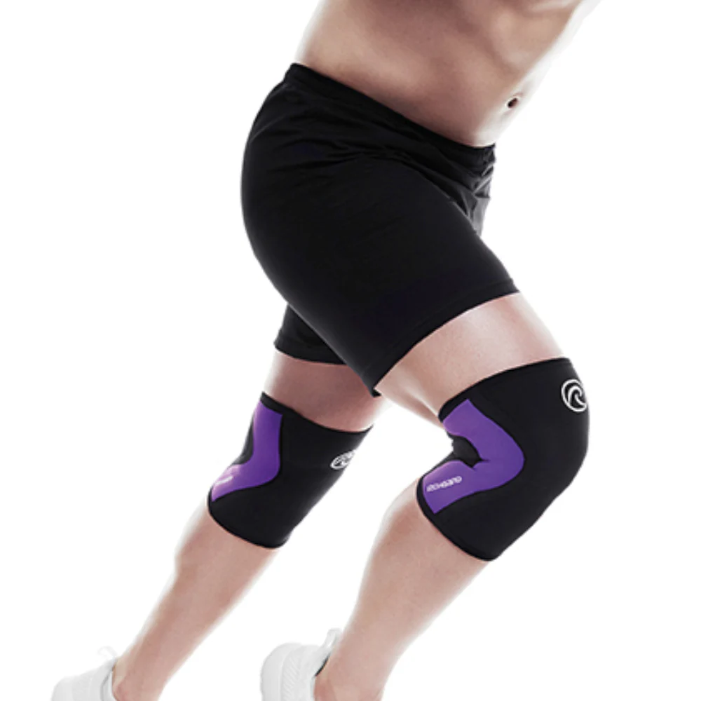 Rehband | RX Knee Support 5mm (105230) Unisex Black/Purple | Sold in Singles - Image 2