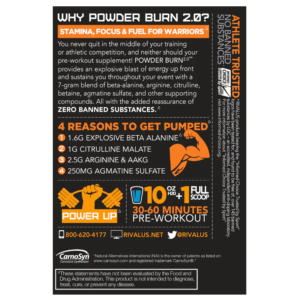 Rival Nutrition | Powder BURN 2.0 (35 Servings) - Image 3