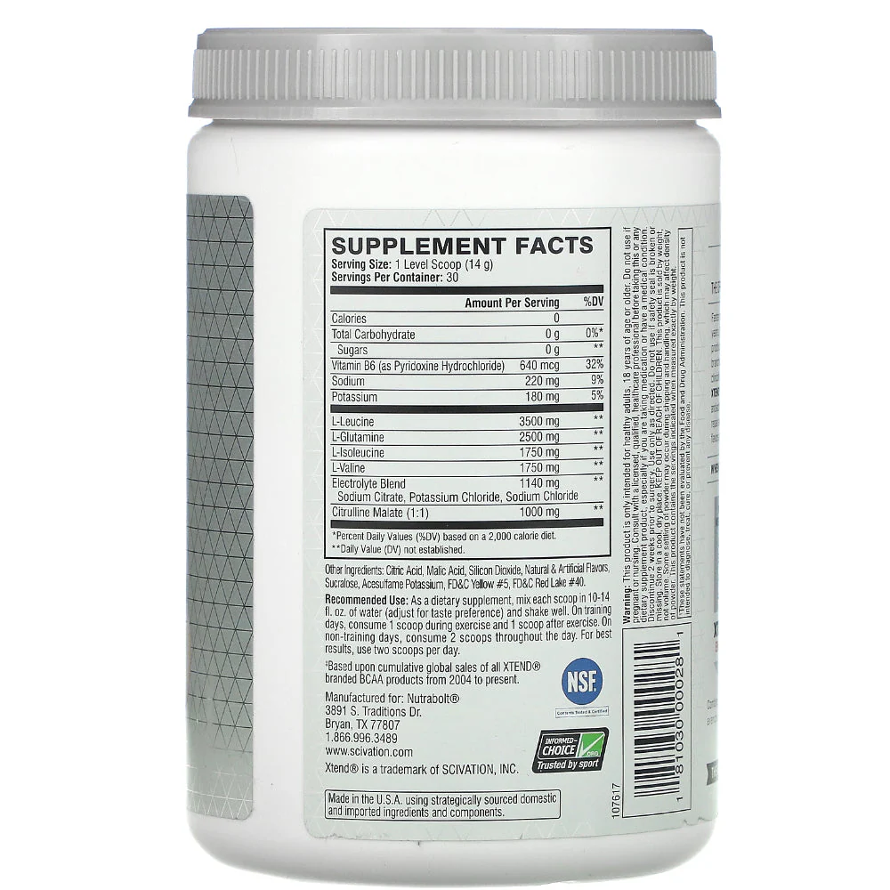 Scivation | XTEND BCAA (30 Servings) - Image 9