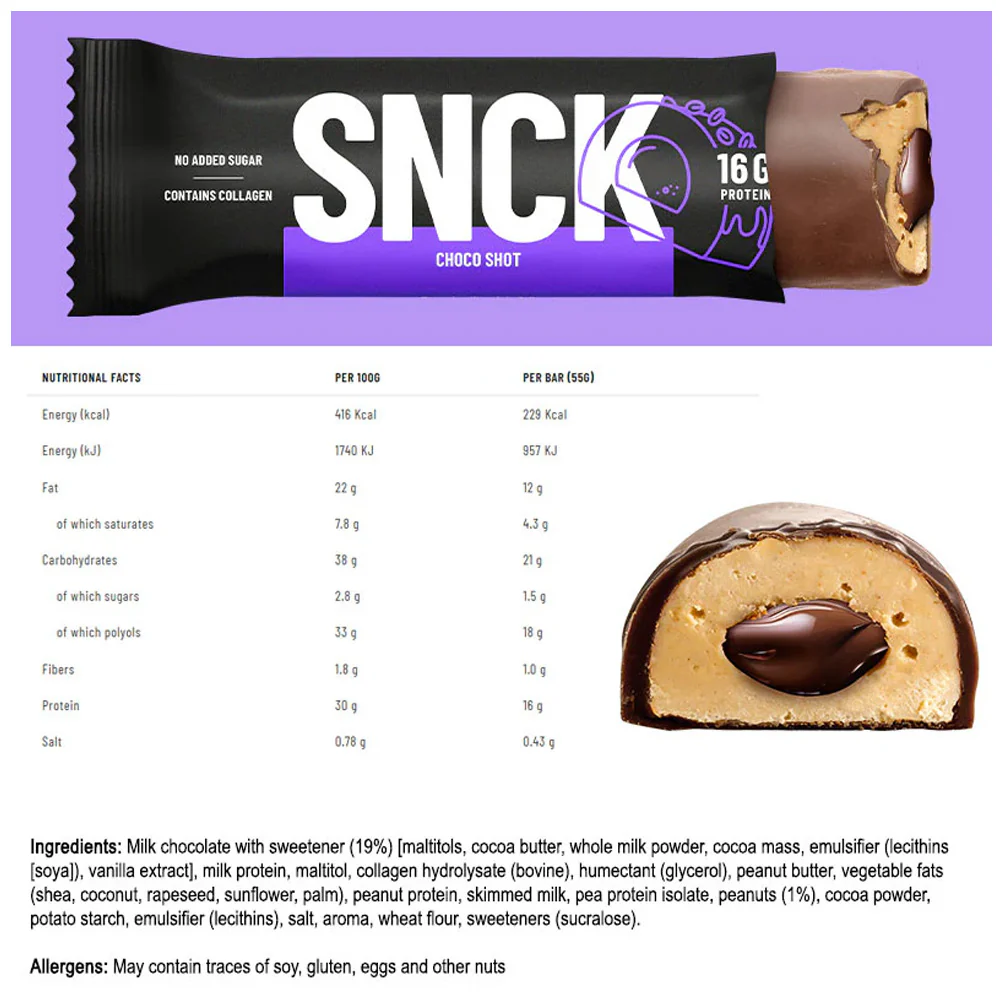 SNCK | Protein Bar (BOX 12 Bars) - Image 7