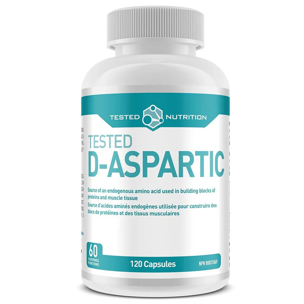 Tested Nutrition | (DAA) D-Aspartic Acid (120 caps) - Image 4