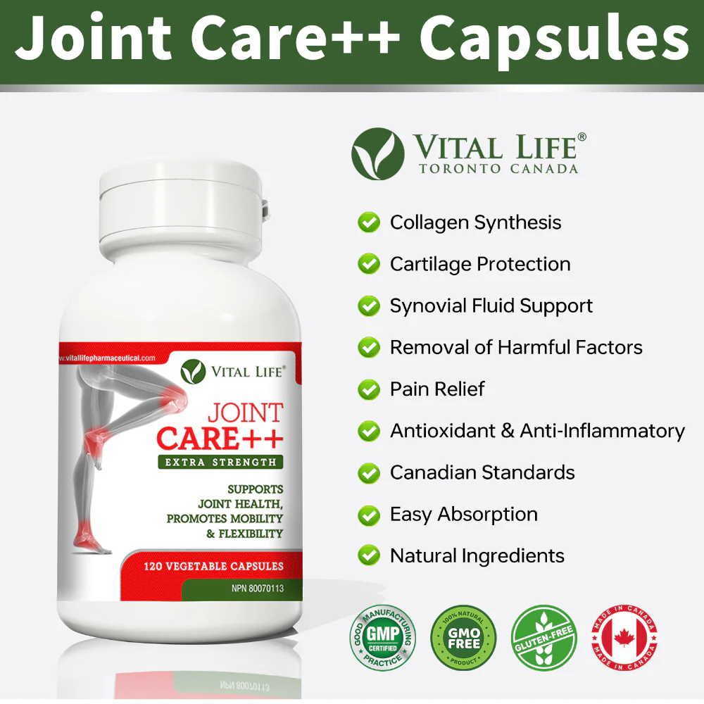 Vital Life | Joint Care++ Extra Strength (120 Vcaps) - Image 4