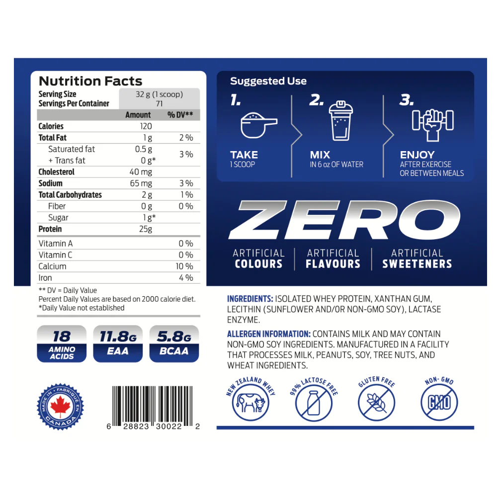 XP Labs | Unflavoured ISO XP (5 lb) Grass Fed Whey Isolate - Image 3